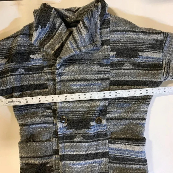 Prana Women's Arria Knit Wool Blend Shawl Collar Double Button Jacket Size M - Picture 10 of 12